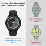 Spigen Samsung Galaxy Watch 6 Classic 43mm -näytönsuoja GLAS.tR EZ Fit 2 kpl