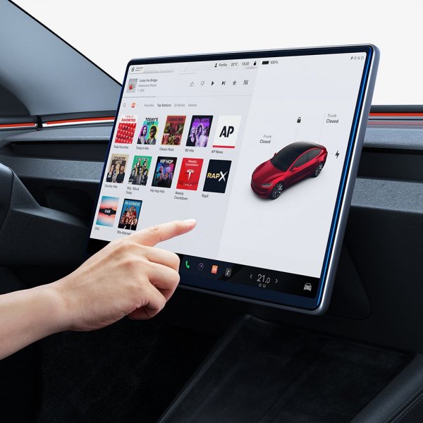 Spigen Näytönsuoja GLAS.tR EZ FIT Anti-Glare Tesla Model 3 (2024)