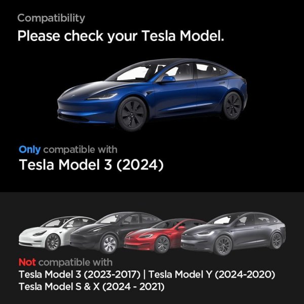 Spigen Näytönsuoja GLAS.tR EZ FIT Anti-Glare Tesla Model 3 (2024)