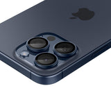 Spigen iPhone 15 Pro/iPhone 15 Pro Max kameransuoja GLAS.tR EZ Fit Optik Pro 2-pakkaus Blue Titanium