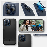 Spigen iPhone 15 Pro/iPhone 15 Pro Max kameransuoja GLAS.tR EZ Fit Optik Pro 2-pakkaus Blue Titanium