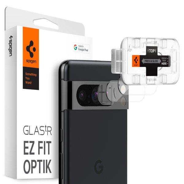 Spigen Google Pixel 8 Pro Kamerasuojalasi Glas.tR EZ Fit Optik Crystal Clear 2 kpl