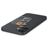 Spigen iPhone 16/iPhone 16 Plus -kameransuoja GLAS.tR EZ Fit Optik Pro, 2 kpl, musta