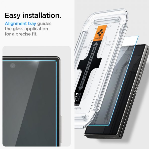Spigen Samsung Galaxy Z Fold 6 Näytönsuoja GLAS.tR EZ Fit 2-pakkaus