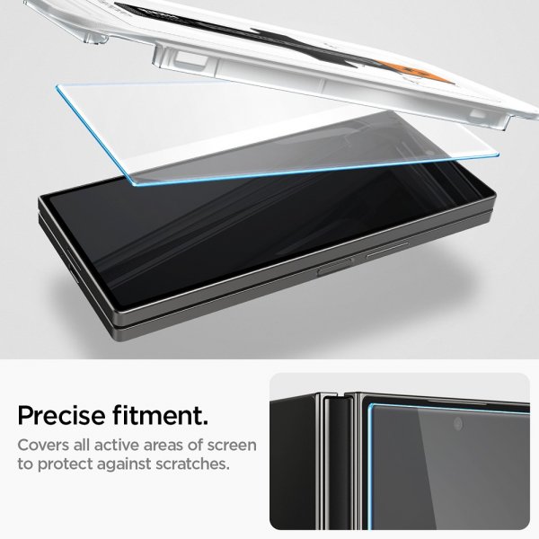 Spigen Samsung Galaxy Z Fold 6 Näytönsuoja GLAS.tR EZ Fit 2-pakkaus