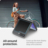 Spigen Samsung Galaxy Z Flip 6/Flip 7 FE Näytönsuoja GLAS.tR EZ Fit 2-pakkaus