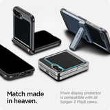 Spigen Samsung Galaxy Z Flip 6/Flip 7 FE Näytönsuoja GLAS.tR EZ Fit 2-pakkaus