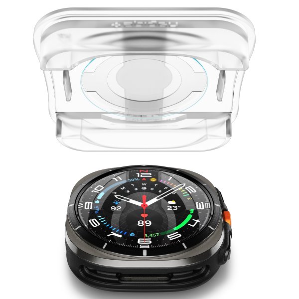 Spigen Samsung Galaxy Watch Ultra Näytönsuoja GLAS.tR EZ Fit 2-pakkaus