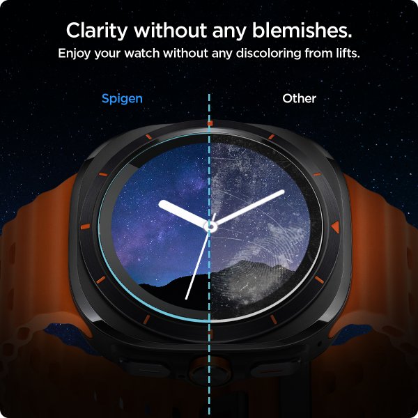 Spigen Samsung Galaxy Watch Ultra Näytönsuoja GLAS.tR EZ Fit 2-pakkaus