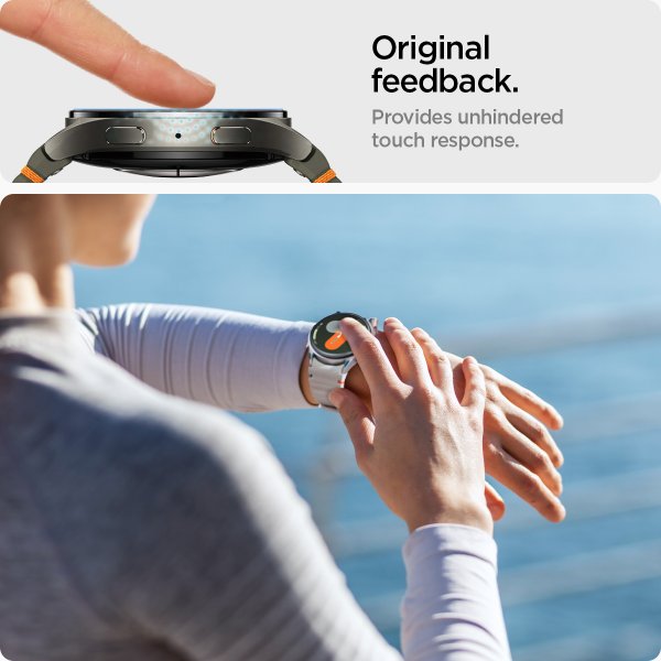 Spigen Samsung Galaxy Watch 7 40mm Näytönsuoja GLAS.tR EZ Fit 2 kpl