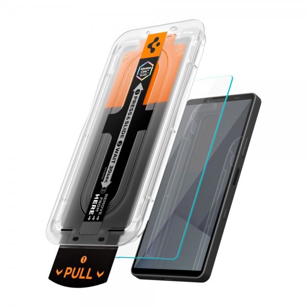 Spigen Sony Xperia 10 VII -näytönsuoja GLAS.tR EZ Fit Pro 2-pakkaus