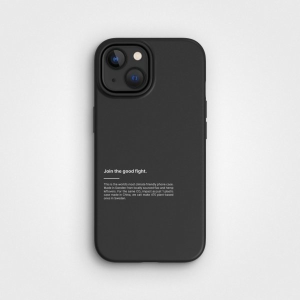 agood company iPhone 15 -kuori PLNTPRTCT Musta