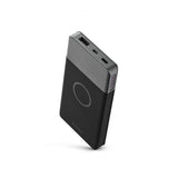 Usbepower AIR Wireless Langaton varavirtalähde 5000 mAh, tummanhopea