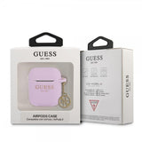 Guess AirPods 1/2 Kuoret Classic Logo 4G Charm Violetti