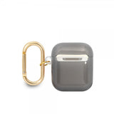 Guess AirPods 1/2 Kuoret Printed Stripe & Gold Hook Musta