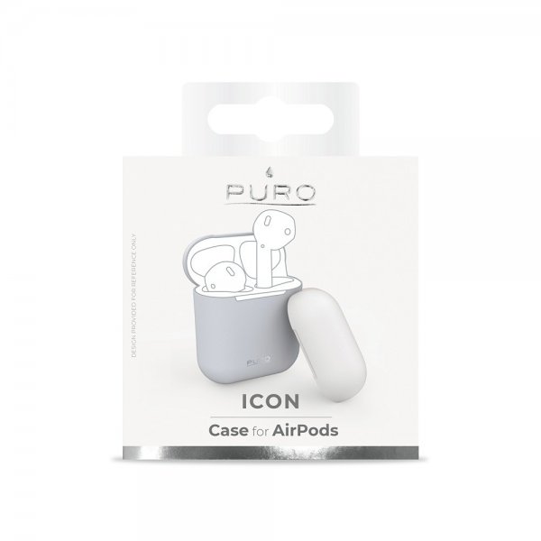 Puro AirPods 1/2-kuori Icon, vaaleansininen