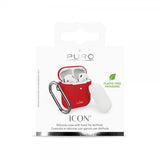 Puro AirPods 1/2 Icon -kuori, punainen