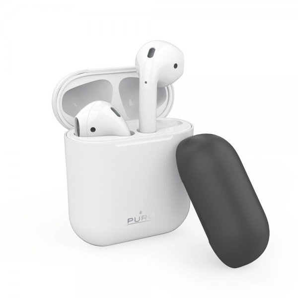 Puro AirPods 1/2 Suojakuori Icon Valkoinen