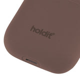 holdit AirPods (1/2) Kuori silikoni Nygård Dark Brown