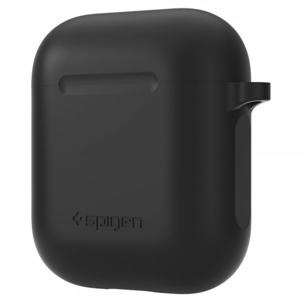 Spigen AirPods 1/2 Silicone Case - suojakuori, musta