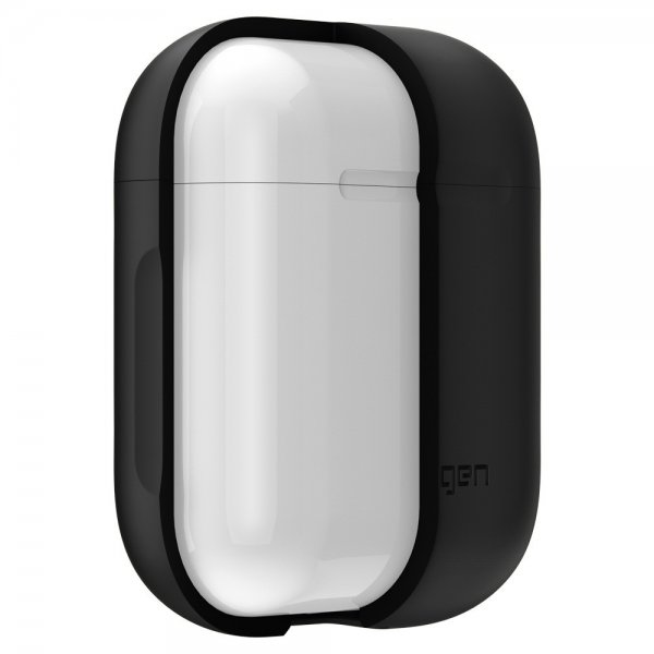 Spigen AirPods 1/2 Silicone Case - suojakuori, musta