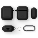 Spigen AirPods 1/2 Silicone Case - suojakuori, musta