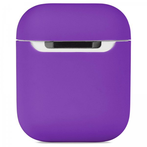 holdit AirPods 1/2 Kuoret Silikoni Bright Purple