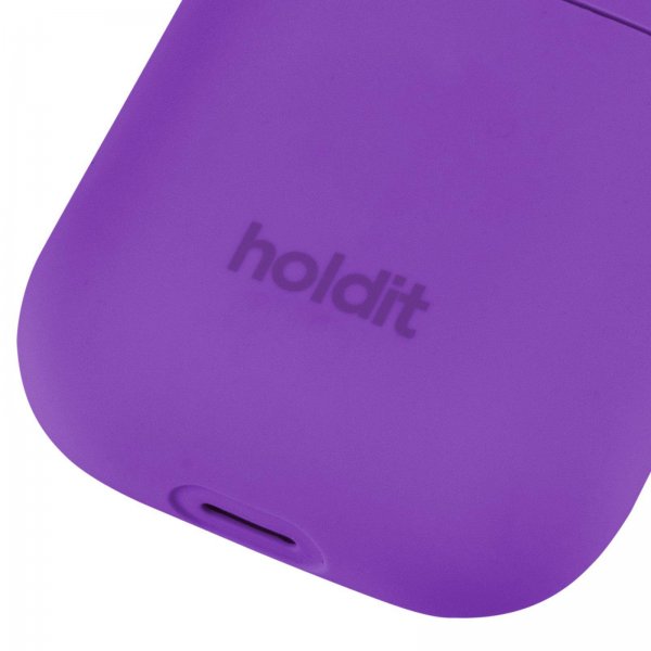 holdit AirPods 1/2 Kuoret Silikoni Bright Purple