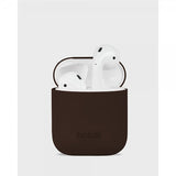 holdit AirPods 1/2-kuori silikonia, Chocolate