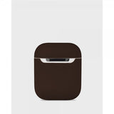 holdit AirPods 1/2-kuori silikonia, Chocolate
