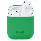 holdit AirPods 1/2 Silikonikuori Grass Green
