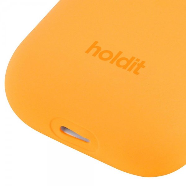 holdit AirPods 1/2 Silikonikuori Orange Juice