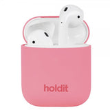 holdit AirPods 1/2 Kuori Silikoni Rouge Pink
