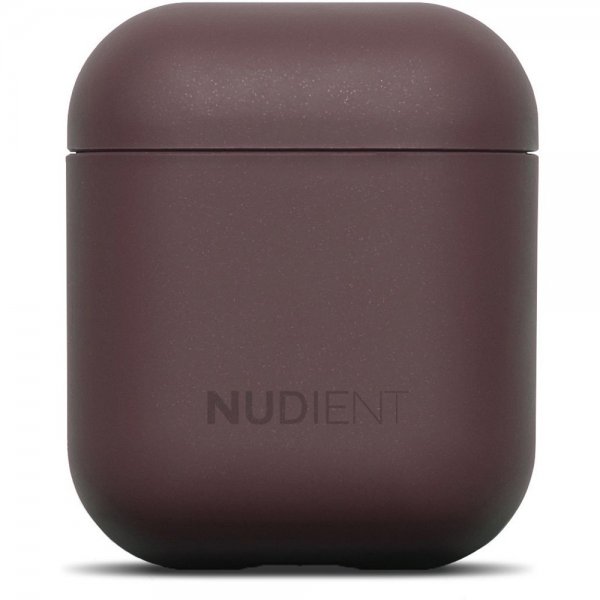 Nudient AirPods 1/2 kuoret Thin Case Sangria Red