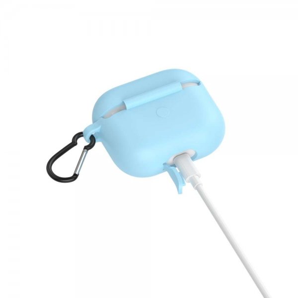 AirPods 3 -kotelo karabiinihaalla, sininen