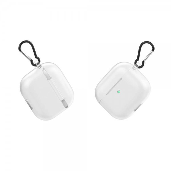 AirPods 3 -kuoret karabiinihaalla, himmeä ja kirkas