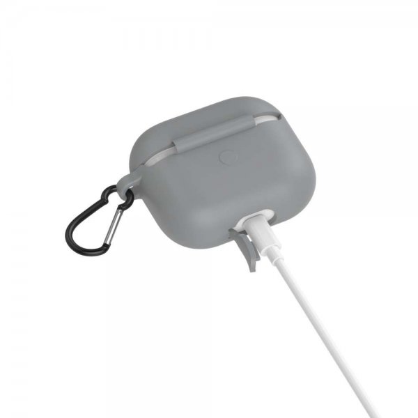 AirPods 3 -kuoret karabiinihaalla, harmaa