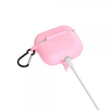 AirPods 3 -kuoret karabiinihaalla, vaaleanpunainen