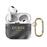 Guess AirPods 3 Kuoret Shiny Marble Musta