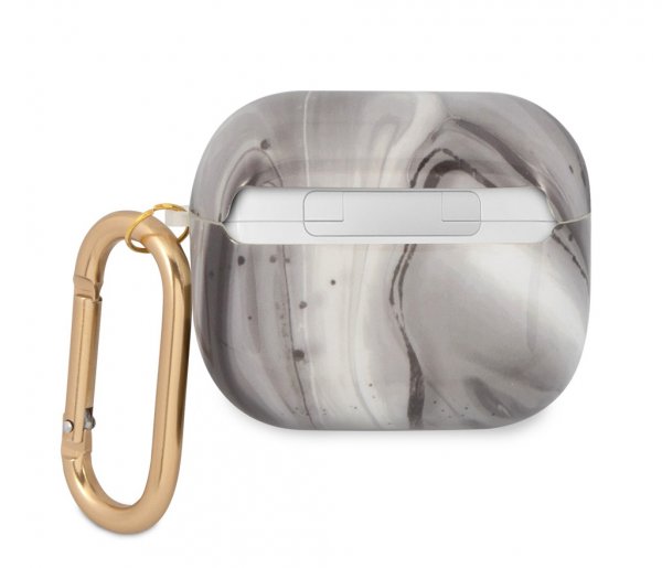 Guess AirPods 3 Kuoret Shiny Marble Musta