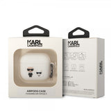 Karl Lagerfeld AirPods 3 Kuori 3D Logo Valkoinen