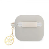 Guess AirPods 3 Kuoret Classic Logo 4G Charm Harmaa