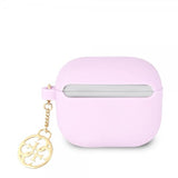 Guess AirPods 3 -kuoret Classic Logo 4G Charm -lila