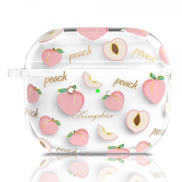Kingxbar AirPods 3 -kuori Fresh Series, persikat