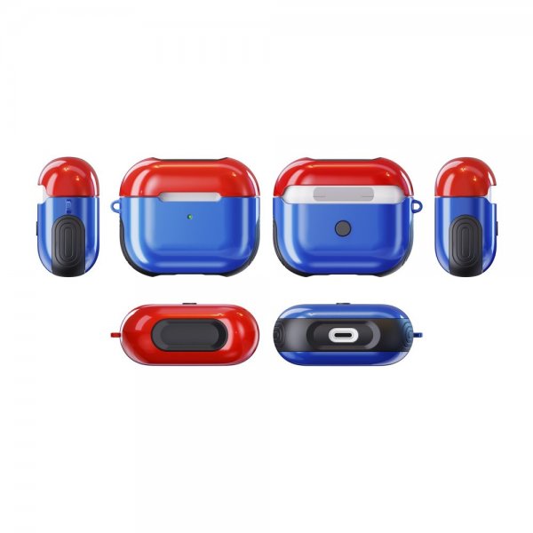 AirPods 3 Kuori Kumipintainen Sininen Punainen