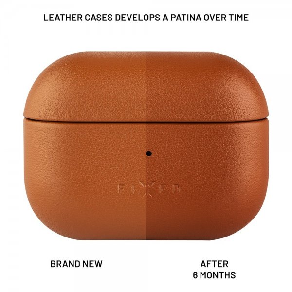 Kiinteät AirPods 3 Kuori PodsLeather MagSafe Ruskea