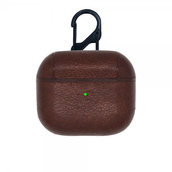 AirPods 3 -kotelo, PU-nahka, tummanruskea