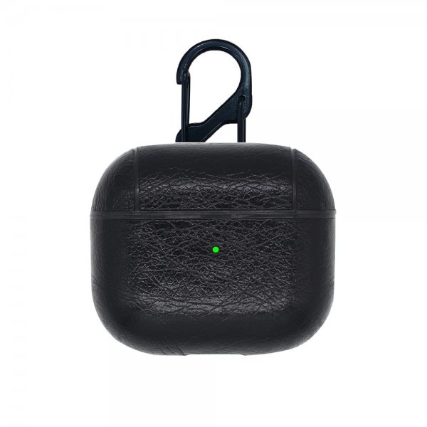 AirPods 3 -kotelo, PU-nahkaa, musta