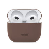 holdit AirPods 3 -silikonisuoja, Nygård Dark Brown