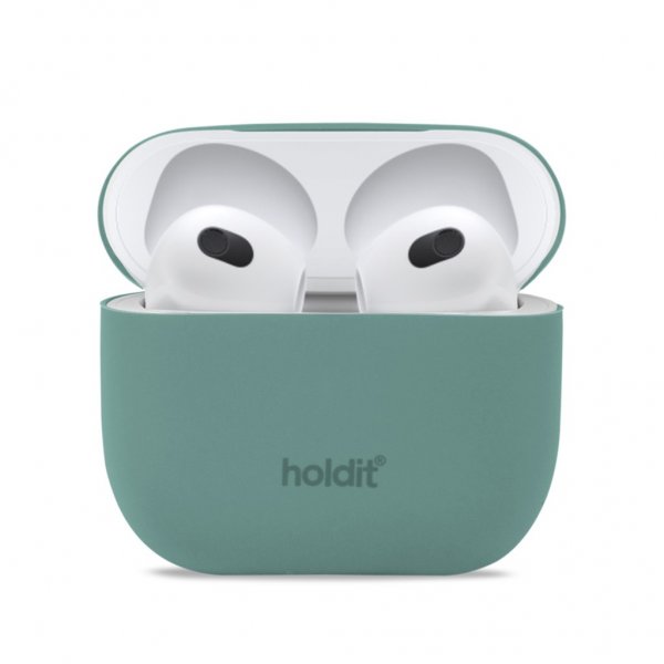 holdit AirPods 3 -silikonisuoja, Nygård Moss Green